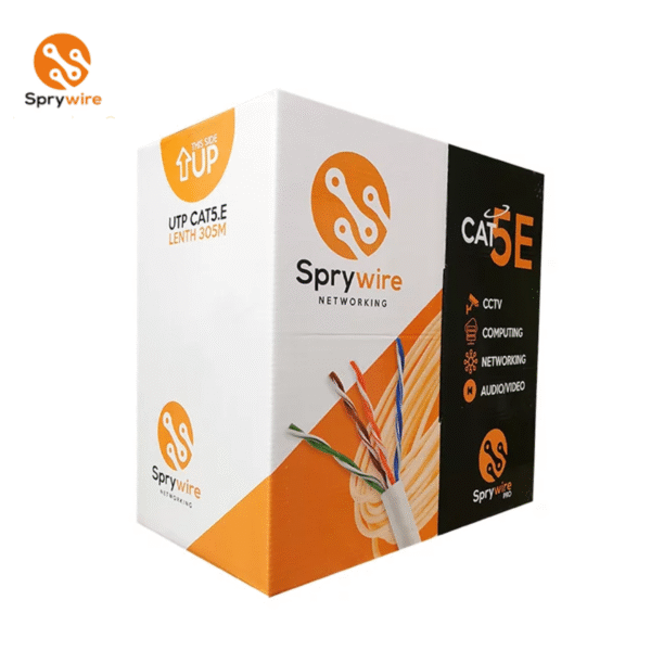 Bobina de Cable UTP CAT5E Sprywire 305m para Interior