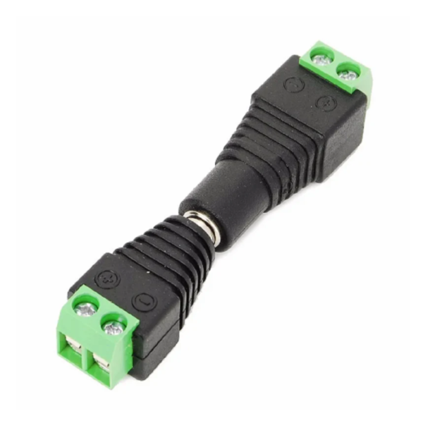 Conector de Corriente Macho a Hembra Tipo Jack con Terminal de Tornillo - Imagen 2