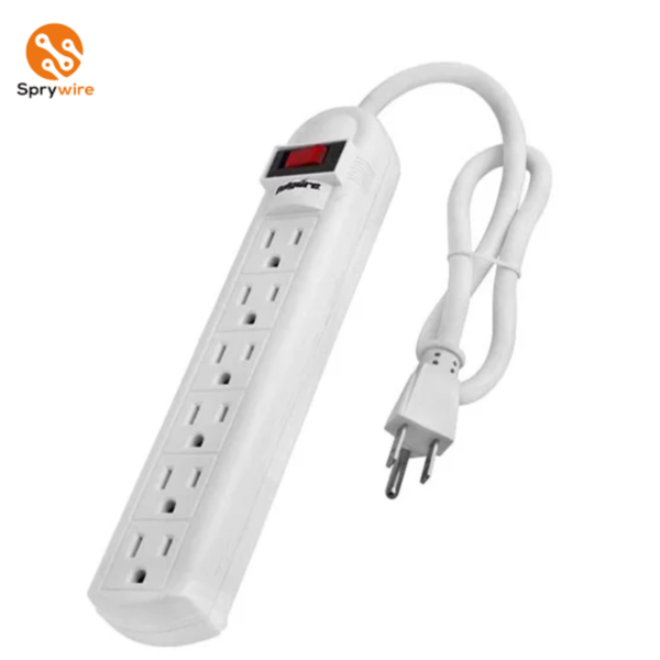 Regleta Sprywire de 6 Tomas / Protección Sobretensión / 110V