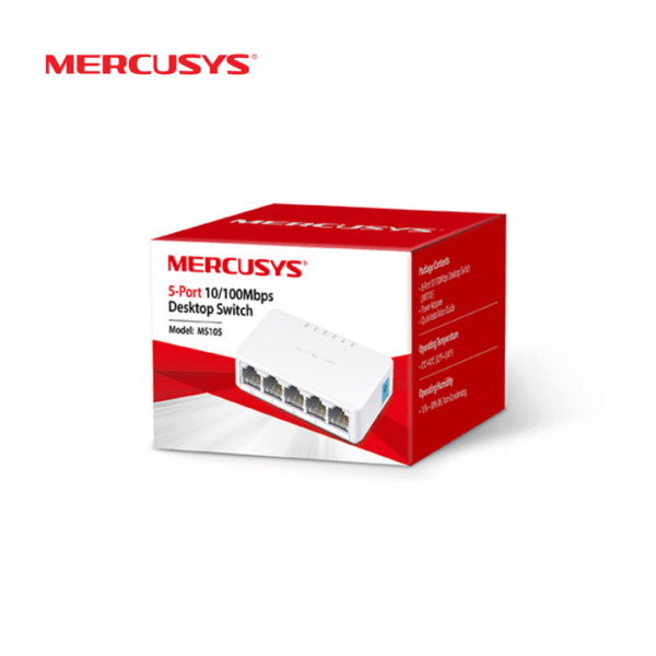 Switch Mercusys MS105 5 Puertos 10/100Mbps - Imagen 2