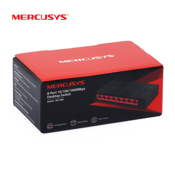 Switch Mercusys MS108G 8 Puertos Gigabit - Imagen 2