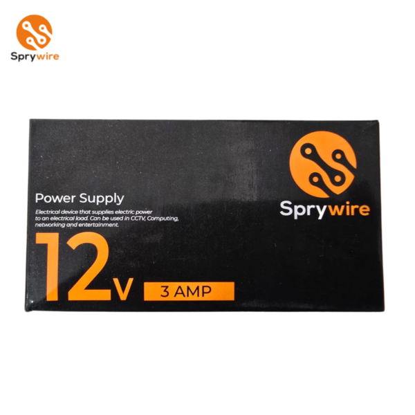 Transformador Sprywire 12V 3A Especial para CCTV - Imagen 2