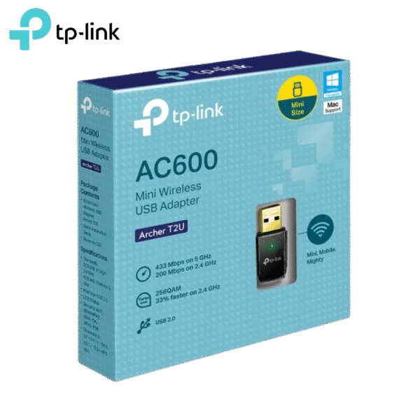 Adaptador TP-LINK USB WIFI AC600 Archer T2U