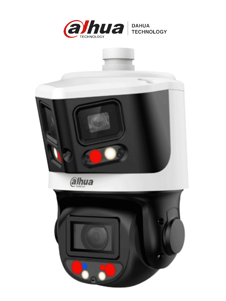 Camara de triple lente 8MP+4MP TiOC Starlight PTZ con Zoom óptico 10x DH-SDT3E410-8P-MB-A-PV1