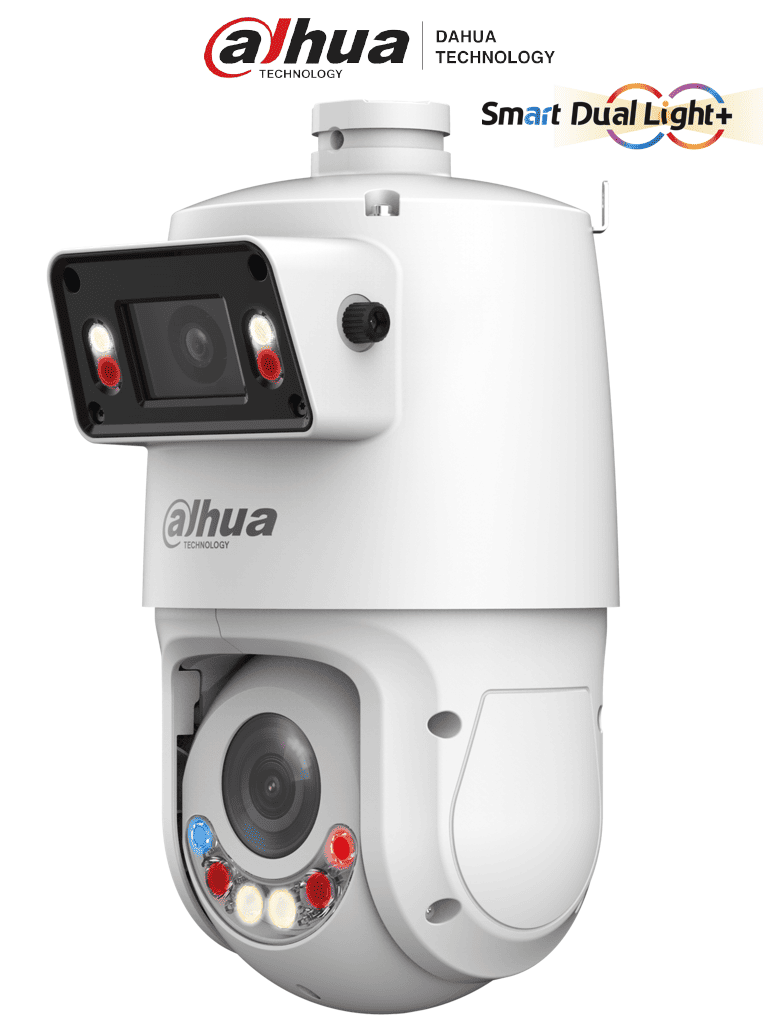 Camara IP PTZ WizSense TiOC de 4 MP + 4MP y 25 aumentos X-Spans DH-SDT4E425-4F-GB-A-PV1