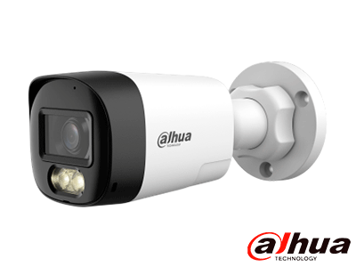 Camara bala 4K audio bidireccional IR y Luz calidad de 30MT DH-HAC-HFW1801RLN-IL-T