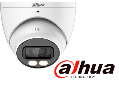 Camara Domo 4K Full color 8MP con microfono y 20m de iluminacion DH-HAC-HDW1809TLMN-A-LED