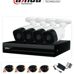 Kit Duhua WizSense de 8 canales con 4 camaras 2MP DH-KITXVR1B08-I-1T4-B1A21N-0280B