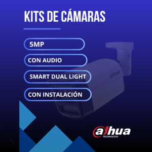 Kit de Cámaras 5MP Smart Dual Light Con Audio + Instalación