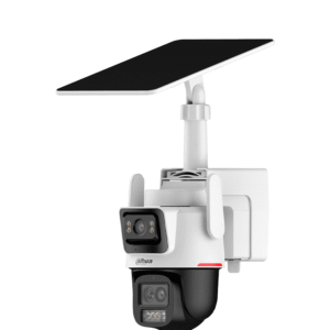 Camara de red solar 4G PT con zoom hibrido WizColor de 3+3 MP