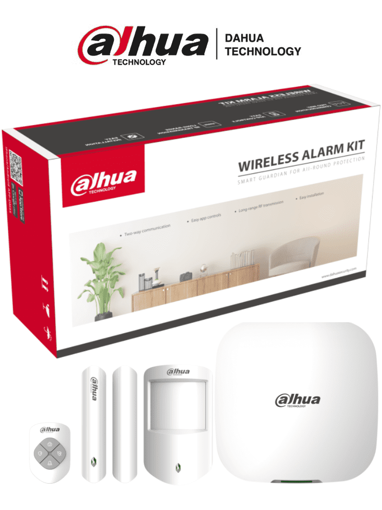 Kit Alarma Inalámbrico con Conexión 4G Wifi DHI-ART-ARC3000H-03-FW2