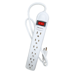 Regleta de 6 salidas blanca, SpryWire SWS-26